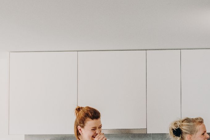 Une photo qui en dit long sur notre complicité, notre bonne humeur et notre plaisir à collaborer... 